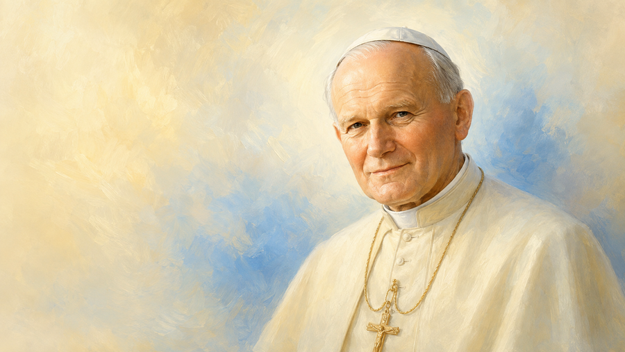 Saint John Paul II portrait / Portret Jana Pawła II / Портрет Івана Павла II