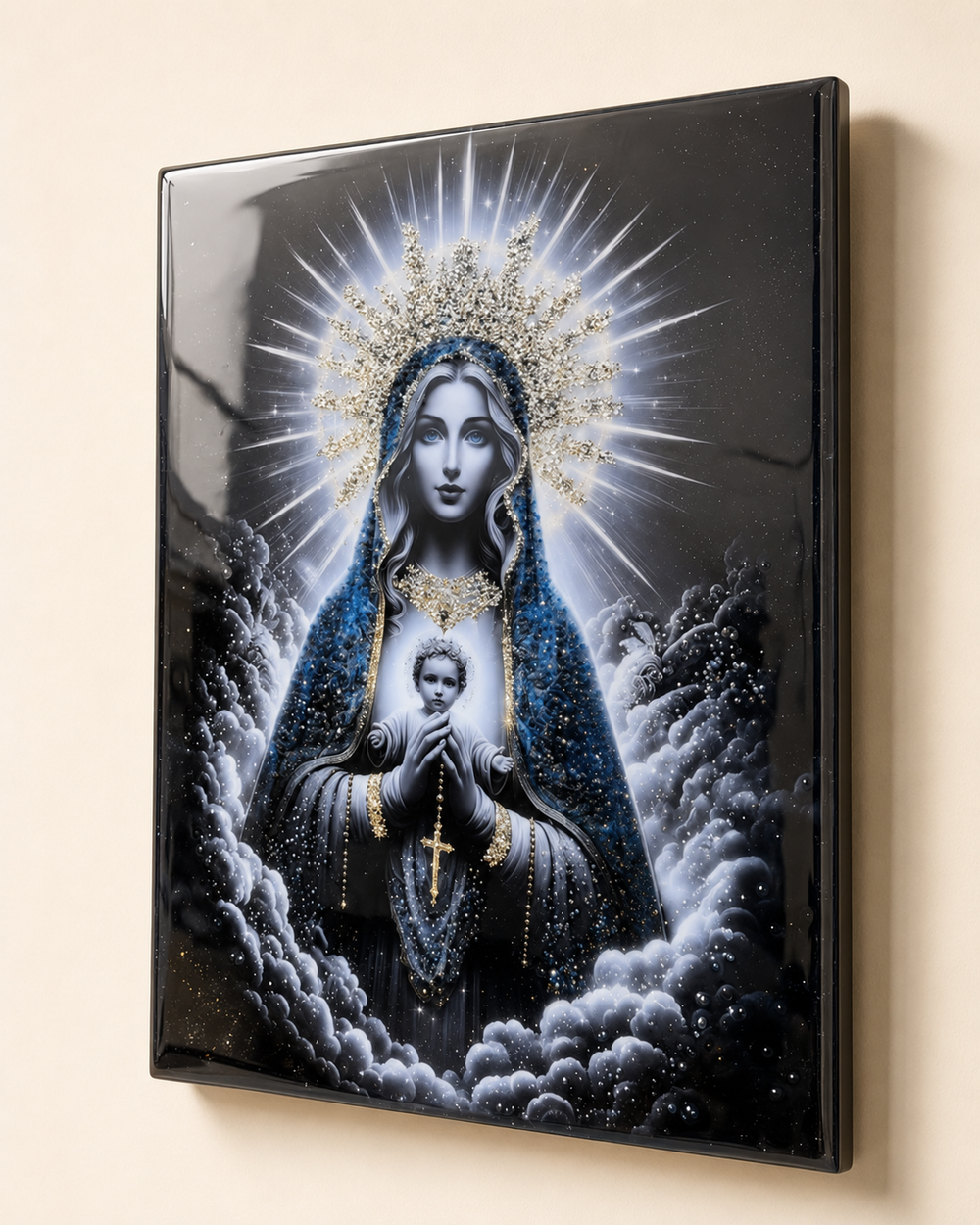 Queen of Heaven with Child religious wall art