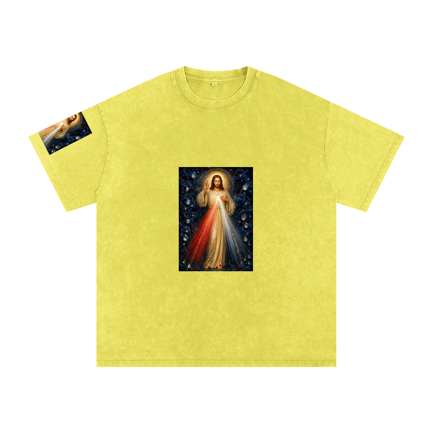 Snow Washed Oversized Cotton T-Shirt